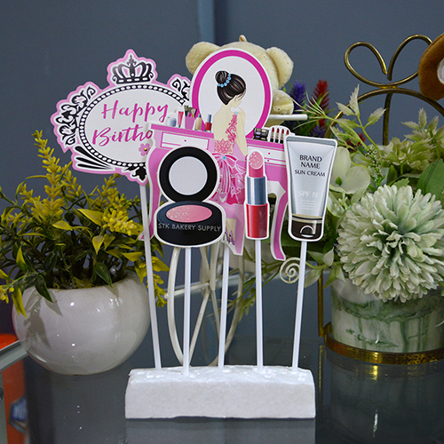 COSMETICS SERIES CAKE TOPPER SET 7PCS