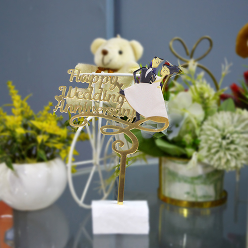 HAPPY WEDDING ANNIVERSARY CAKE TOPPER (41)