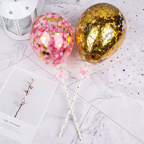 CAKE DECORATION TRANSPARENT BALLOON DESIGN 206007