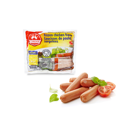 DOUX /PERDIX  CHICKEN SAUSAGE FRANKS ORIGIANL10PCS/340G (1 x 24)