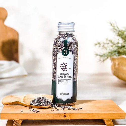 BE ORGANIK CRUSHED BLACK PEPPER 45G