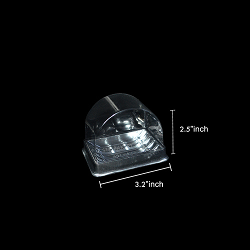 PLASTIC  ROLL CAKE SLICE CUP 9.7x7x7.2CM A93-64-73 (20PCS) (1 x 5)