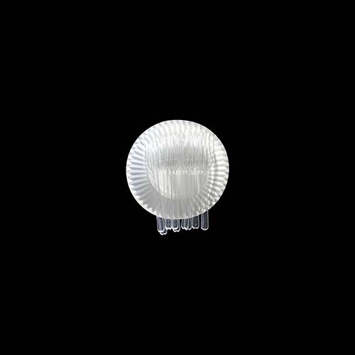 PAPER PLATE SET ROUND 5PCS (2 ITEM ) WITH FORK