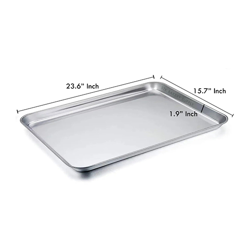 ALUMINIUM BAKING TRAY 40x60x5CM 8792-2 (1 x 20)