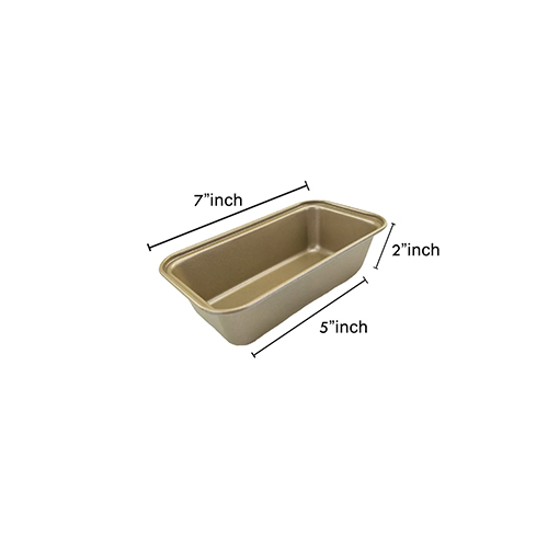 BREAD/CAKE PAN (RECTANGLE PAN) GOLD 6&quot; 15x8CM 8913 (1 x 50)