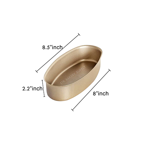 CHEESE CAKE PAN NON-STICK GOLD 22.5x11.3x5.5CM 8881A (1 x 30)