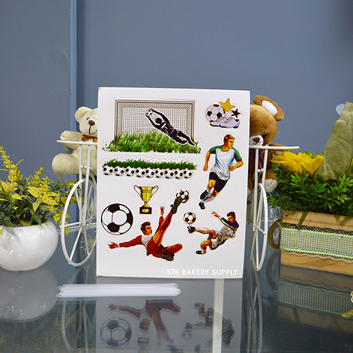 CAKE TOPPER FOOTBALL PLAYER PAPER SET