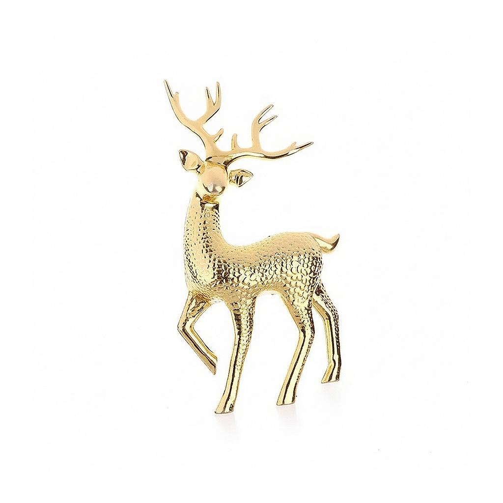 CHRISTMAS DEER CRYSTAL DEER (GOLD)