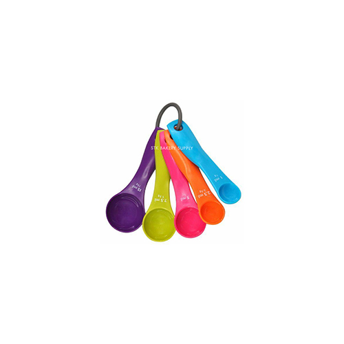 PLASTIC COLORFUL MEASURING SPOON  5PCS SET 