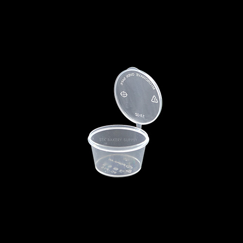 DISPOSABLE PLASTIC SAUCE CUP 2.2x1.3INCH (75ML) P3 20PCS (1 x 50)