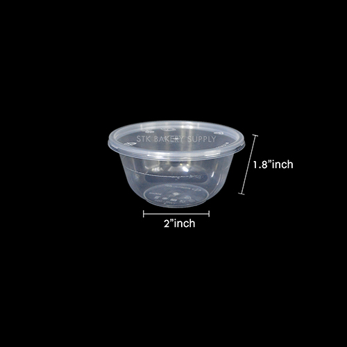 DISPOSABLE PLASTIC PUDDING CUP 4x2INCH (200ML) TWR-001 10PCS (1 x 45)