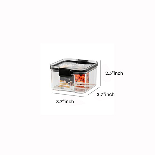 COOKIE BOX SQUARE AIRTIGHT BOX WITH CLICK 400ML NO 0051