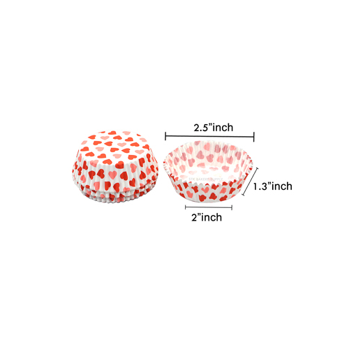 MUFFIN PAPER CUP (HEART) 48x33MM SS-3219 800PCS (1 x 25)