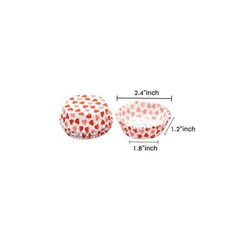 MUFFIN PAPER CUP (HEART) 47x30MM SS-3218 800PCS (1 x 25)