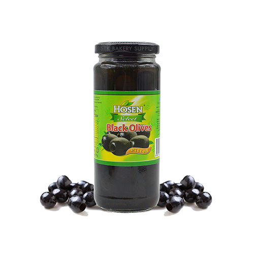 HOSEN BLACK OLIVES PITTED 345G (1x12)