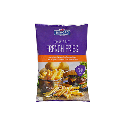 EMBORG FRENCH FRIED CRINKLE 1KG (1 x 10)