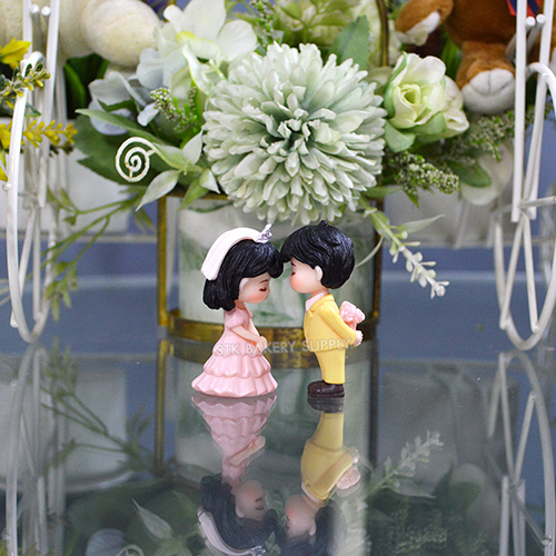 CAKE DECORATION WEDDING SET CP-9 (WITH CROWN)