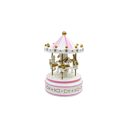 CAKE DECORATION CAROUSEL HORSE MUSIC BOX NO 1692