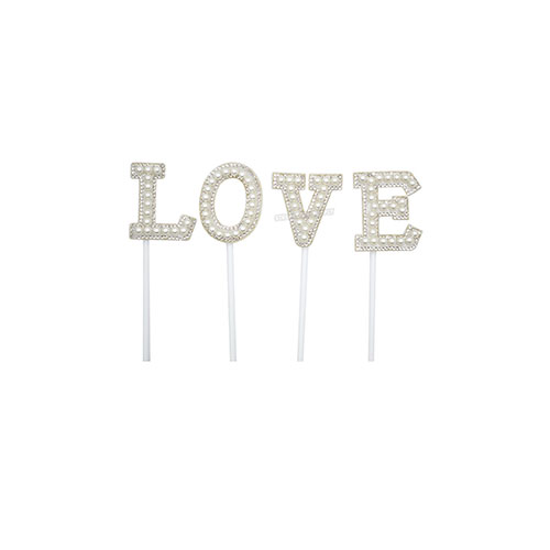 CAKE TOPPER PEARL LOVE NO 1540