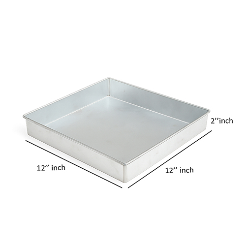 BREAD/CAKE PAN SQUARE 12" X 12"X 2" 