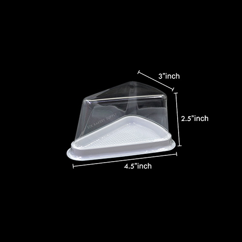 PLASTIC PACKING CAKE BOX TRIANGLE ZX027 (20PCS)