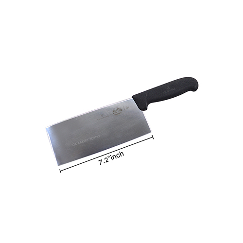 VICTORINOX CHINESE CHEF'S KNIFE 5.4063.18 BLACK (18.5x30.5x7.8)CM (CON)
