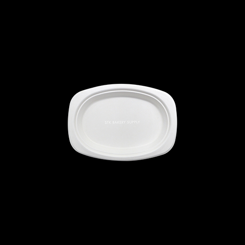 COMPOSTABLE OVAL PLATE 10PCS (P009)