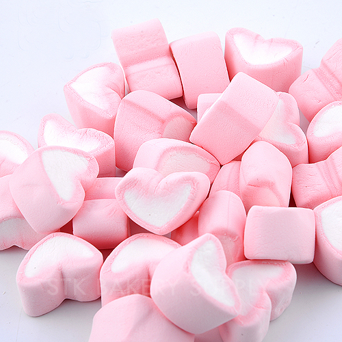 MARSHMALLOW (PINK HEART) 1KG (1X5)