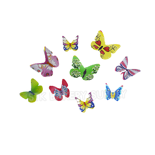 CAKE DECORATION EDIBLE WAFER BUTTERFLIES(400 PCS)