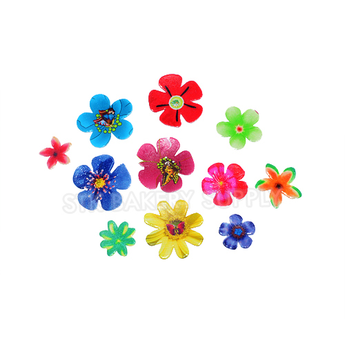 CAKE DECORATION EDIBLE WAFER FLOWER(360 PCS)