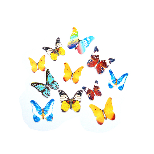 CAKE DECORATION EDIBLE WAFER BUTTERFLIES (40~PCS)