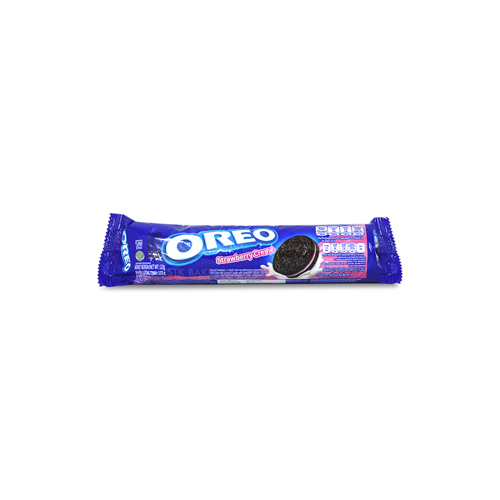 OREO SANDWICH COOKIES ROLL STRAWBERRY CREAM 133G/119.6G (1x24)