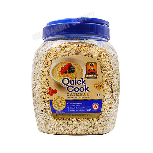 CAPTAIN OATS - QUICK COOK OATMEAL 1KG(BLUE) (1X12)