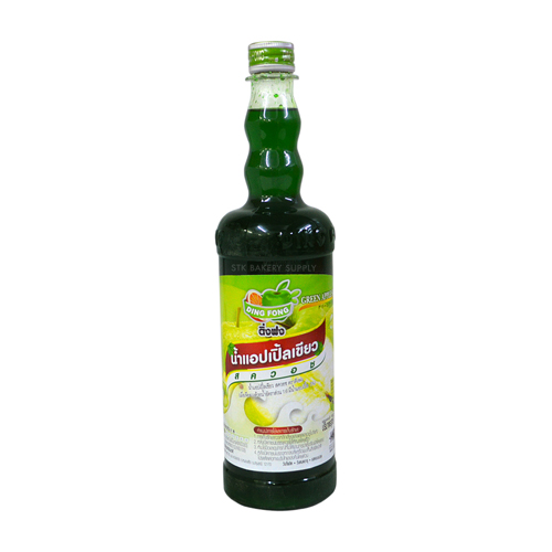 DING FONG JUICE GREEN APPLE SQUASH 1LIT(1X12)