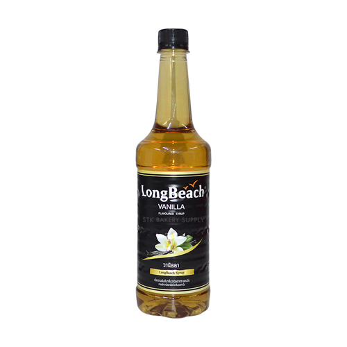 LONG BEACH SYRUP VANILLA 740ML (1 x 12)(LB-22-0001)