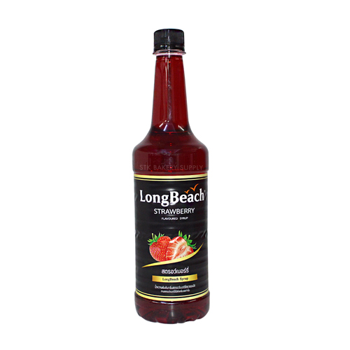 LONG BEACH SYRUP STRAWBERRY 740ML (1 x 12)(LB-11-0007)