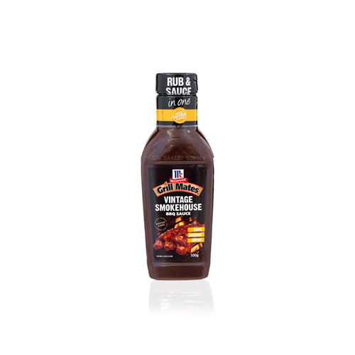 MC CORMICK GRILL MATES VINTAGE SMOKEHOUSE BBQ SAUCE 500G (1x8)