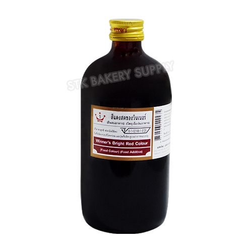 WINNER FOOD COLOR - BRIGHT RED 1 LB / 454 ML (1x12)