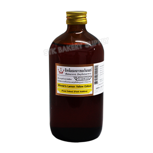 WINNER FOOD COLOR - LEMON YELLOW 1 LB / 454 ML (1x12)