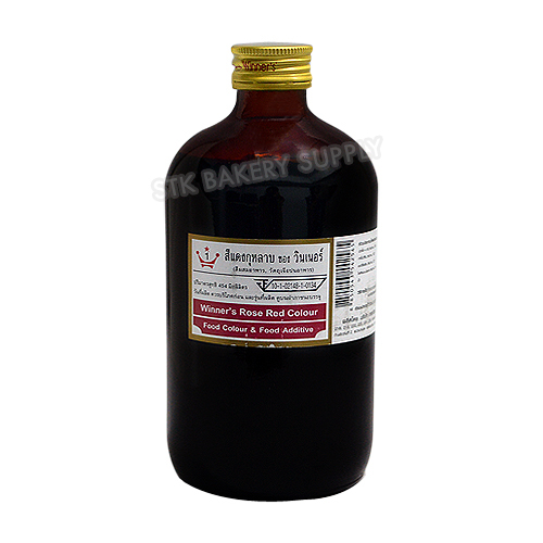 WINNER FOOD COLOR - ROSE RED 1 LB / 454 ML(1x12)