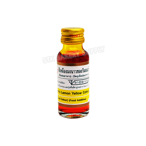 WINNER FOOD COLOR - LEMON YELLOW 1 OZ (28 ML)  (1x12)