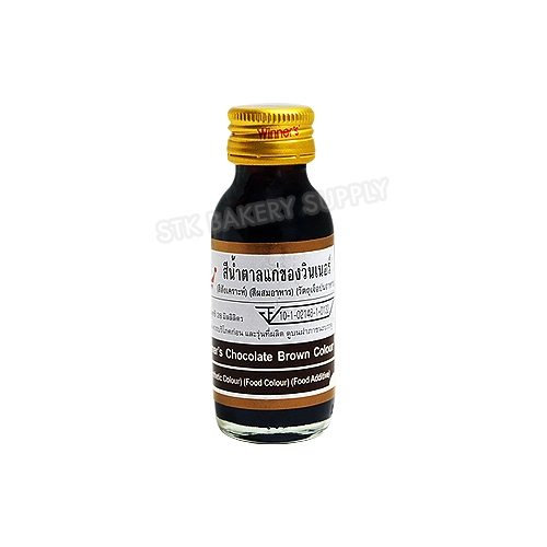 WINNER FOOD COLOR - CHOCOLATE BROWN 1 OZ (28 ML)  (1x12)