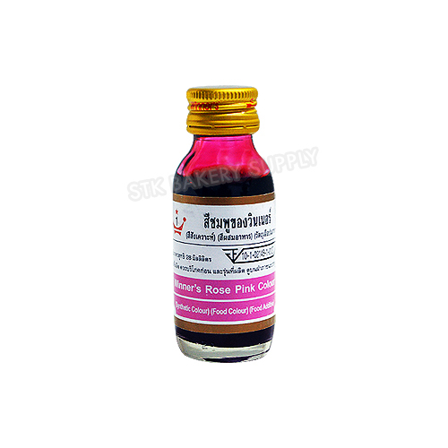 WINNER FOOD COLOR - ROSE PINK 1 OZ (28 ML)  (1x12)
