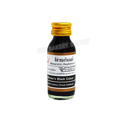 WINNER FOOD COLOR - BLACK 1 OZ (28 ML)  (1x12)