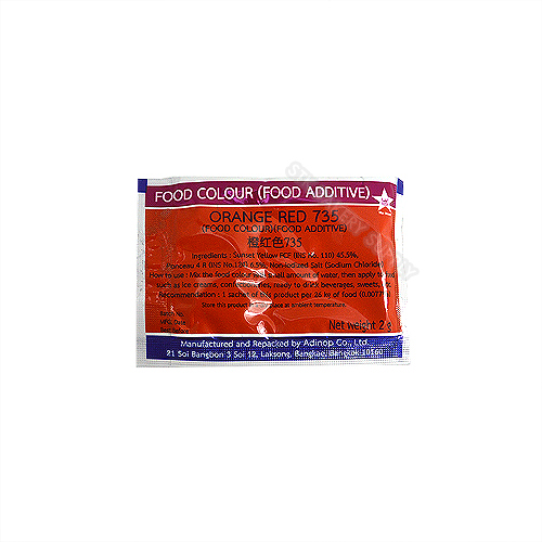 STAR FOOD COLOUR-FOOD ADDITIVE ORANGE RED 2G - 1PCS