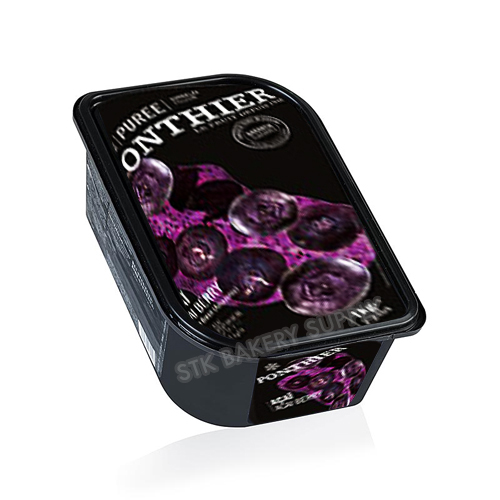 PONTHIER FROZEN FRUIT PUREE BLUEBERRY 1KG ( 1 x 6 )