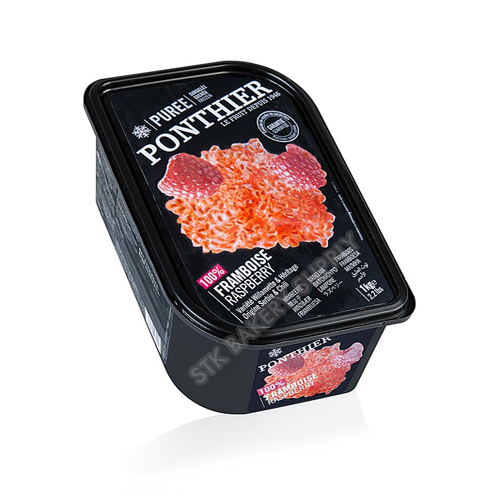PONTHIER FROZEN FRUIT PUREE RASPBERRY 1KG ( 1 x 6 )