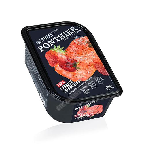 PONTHIER FROZEN FRUIT PUREE STRAWBERRY 1KG ( 1 x 6 )
