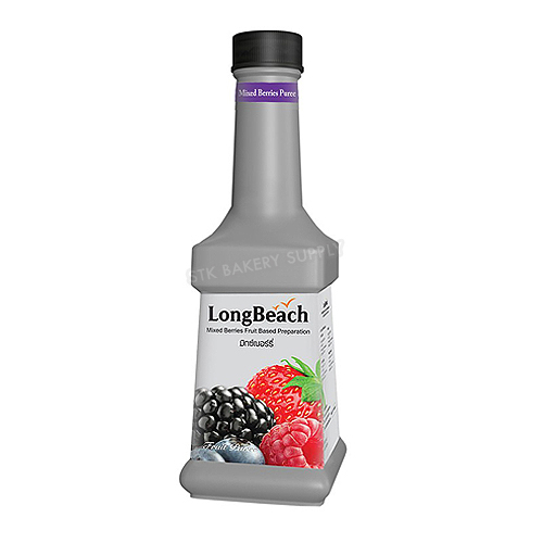 LONG BEACH PUREE MIXED BERRIES 900ML (1 x 6)(LB-19-0002)