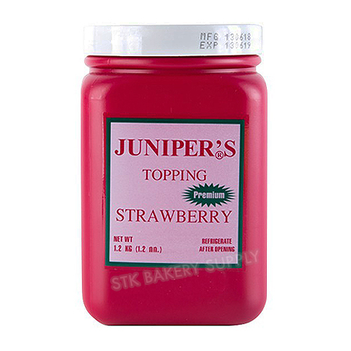JUNIPER'S TOPPING PREMIUM STRAWBERRY 1.2KG (1 x 8) WS